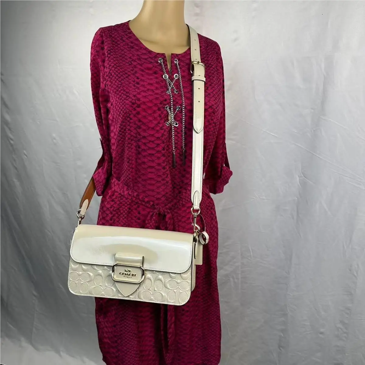 Coach CT856 Morgan Shoulder Bag in Signature Leather