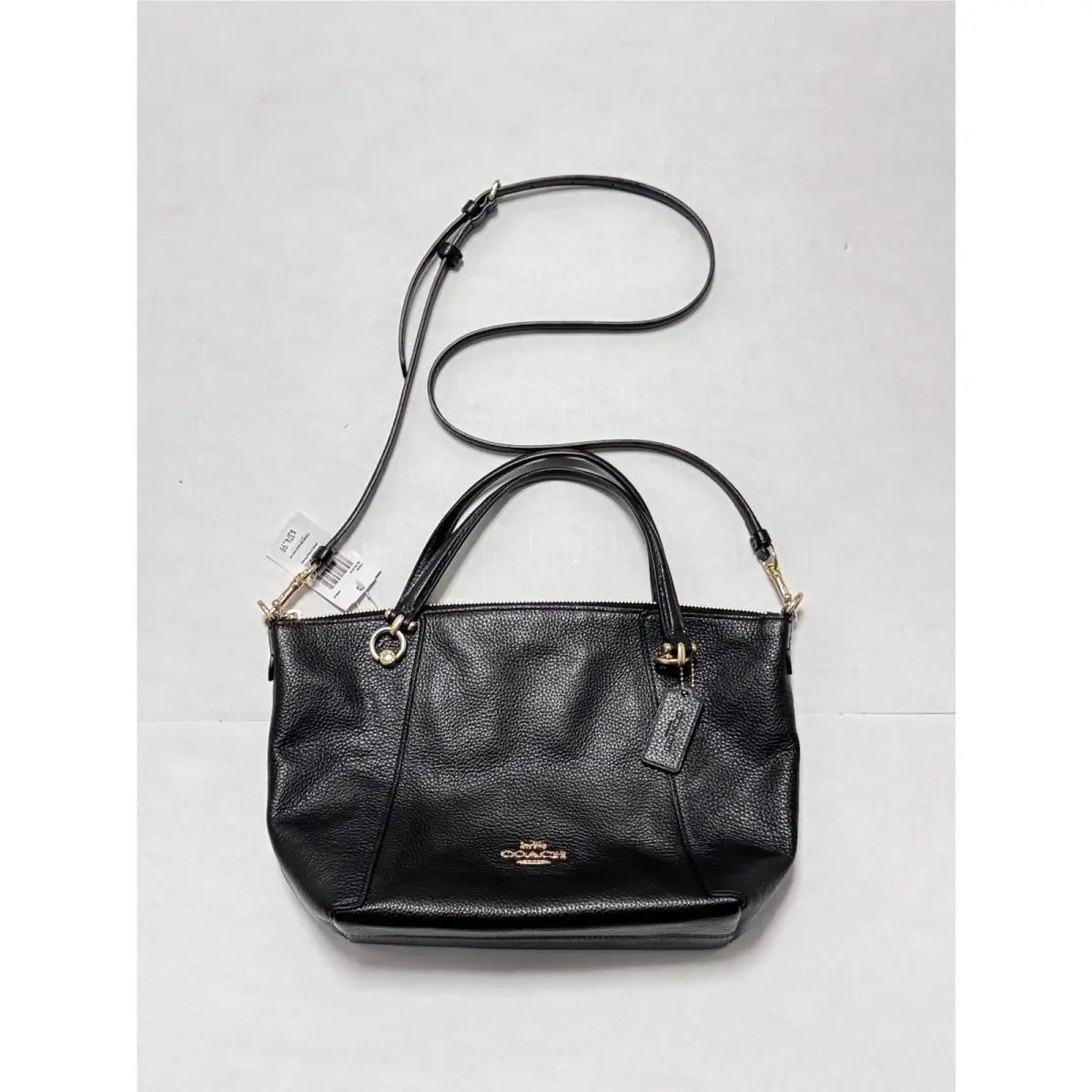 Coach Kacey Satchel Women’s Black Pebble Leather C6229