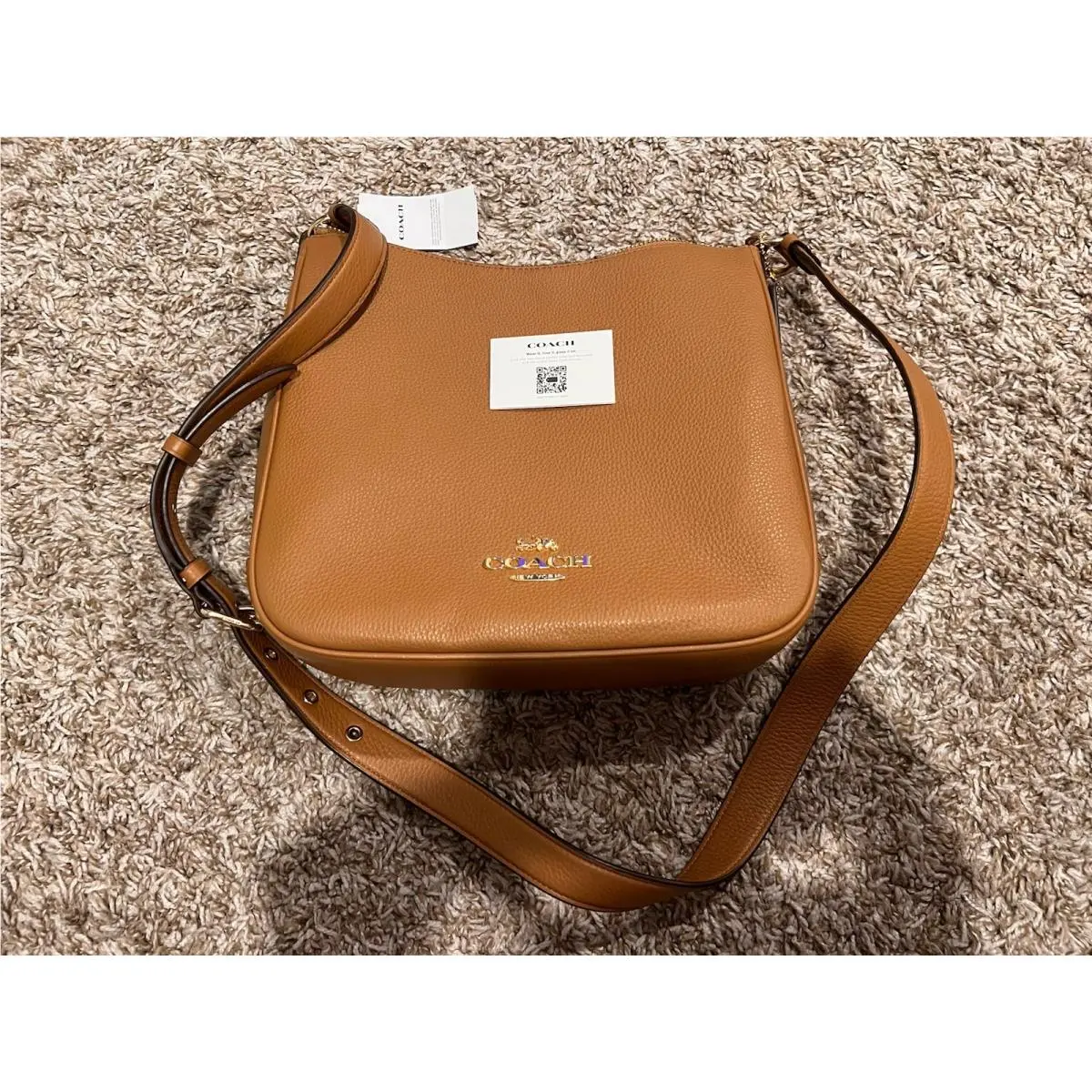 Coach Ppb Leather Ellie File Brown Crossbody Shoulder Purse Bag