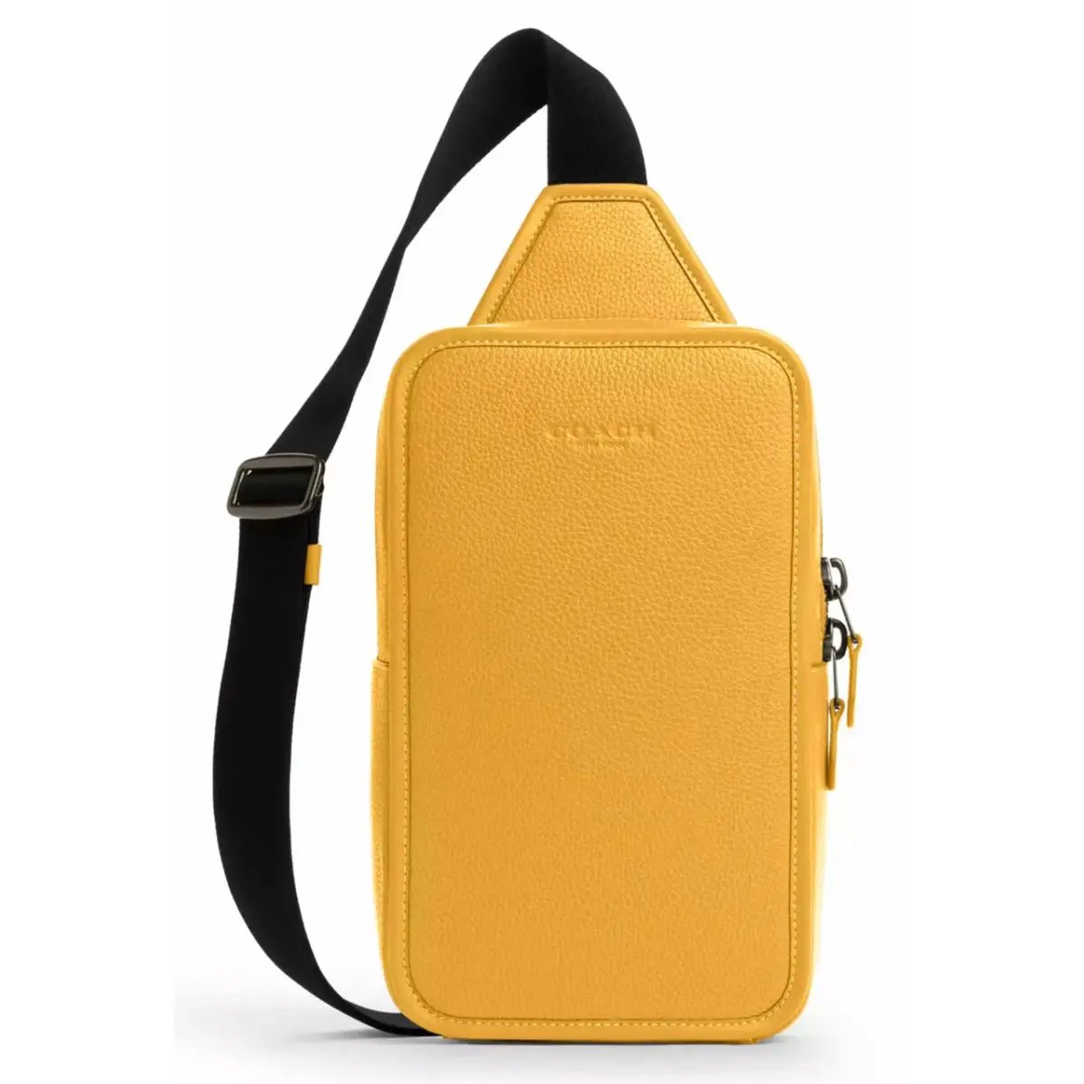 Coach Sullivan Pack CP207 Crossbody Bag In Honeycomb Yellow Pebbled Leather