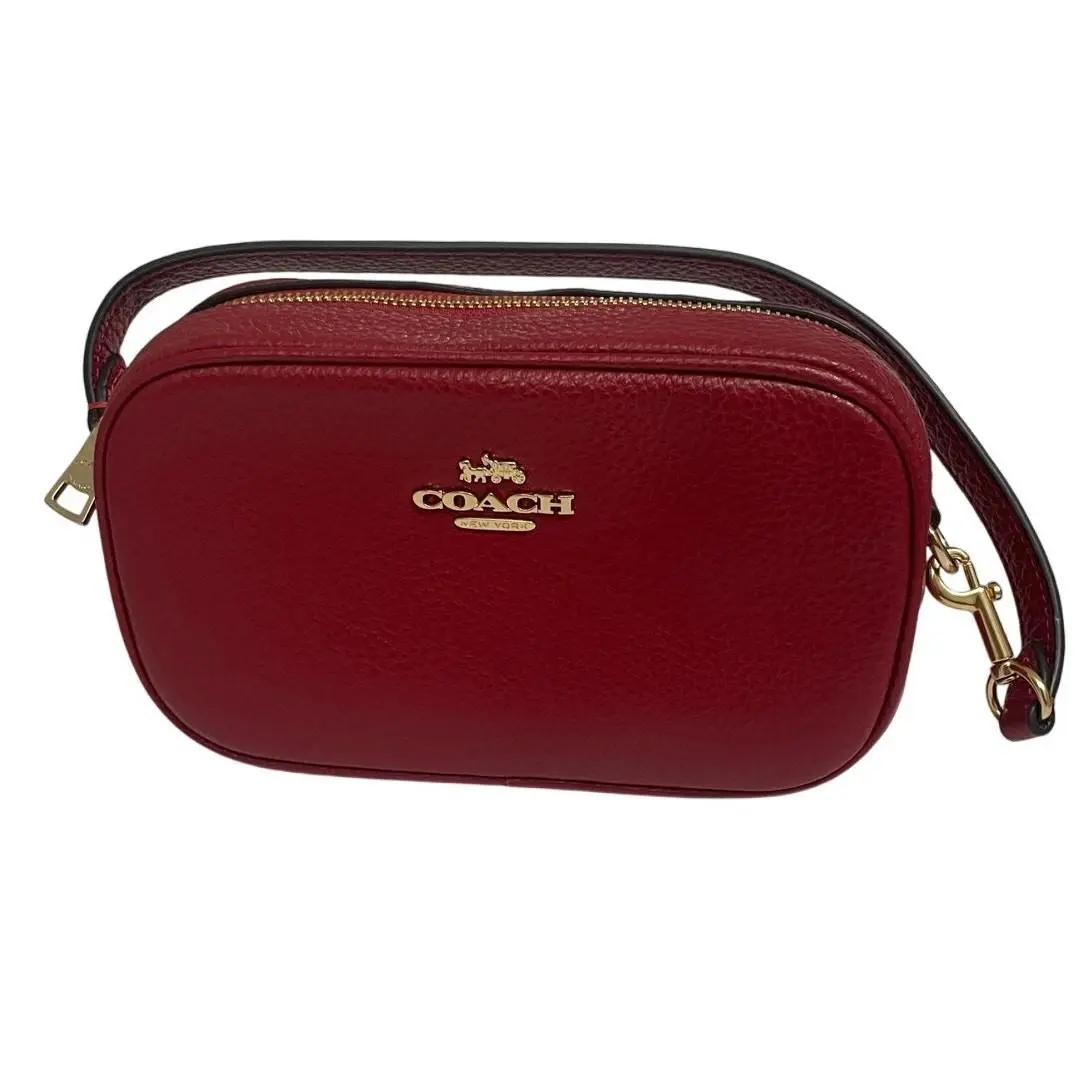 Coach Jamie Wristlet Refined Pebble Leather