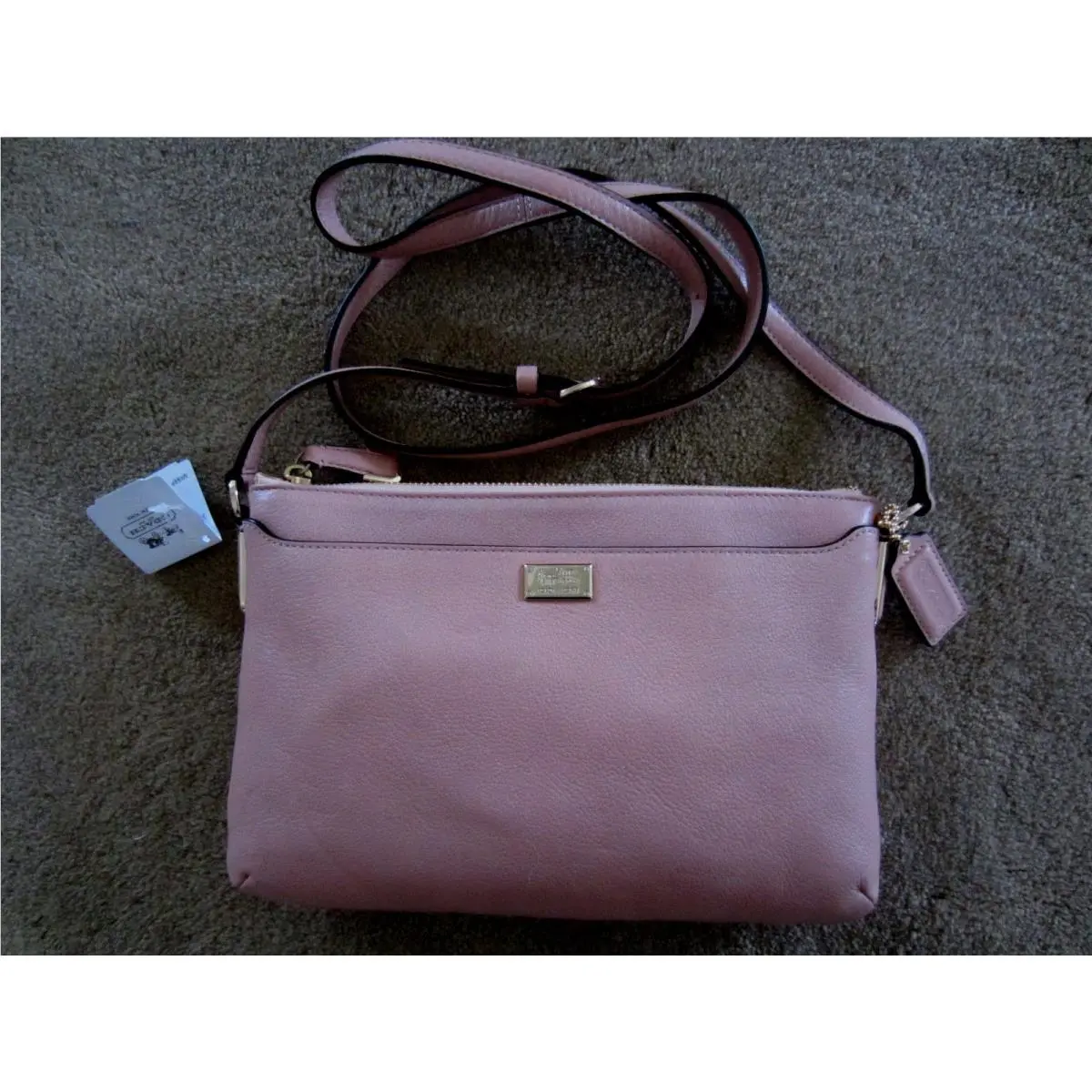 Coach 49992 Madison Peach Rose Leather Swingpack Purse