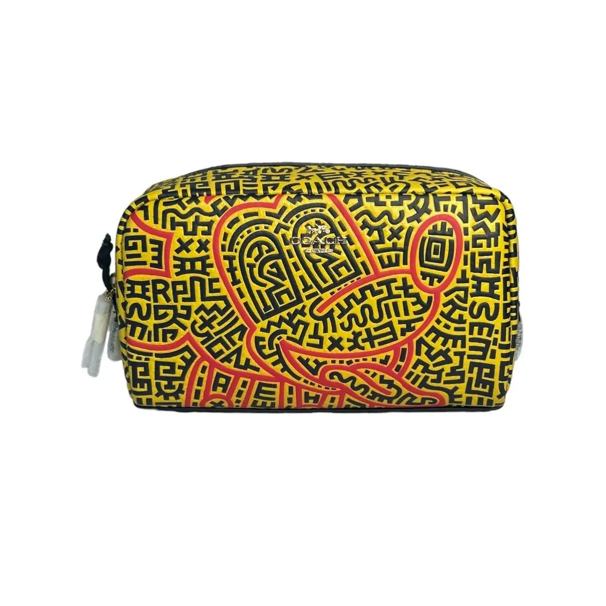 Coach Disney Mickey Mouse X Keith Haring Small Boxy Cosmetic Case