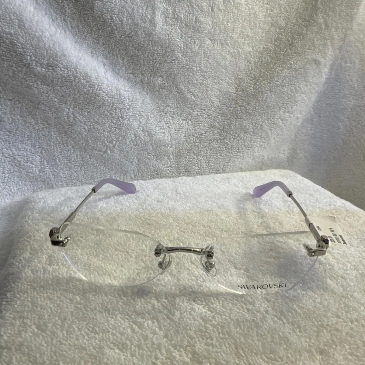 SK 1031 Womens Silver 4001 Rimless Metal Glasses Eyeglasses Frames by Swarovski