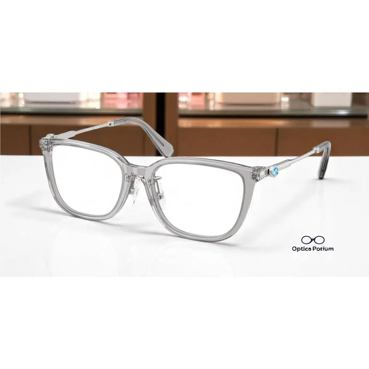 SK2041D 1069 Transparent Grey Demo Lens 54 mm Women`s Eyeglasses by Swarovski