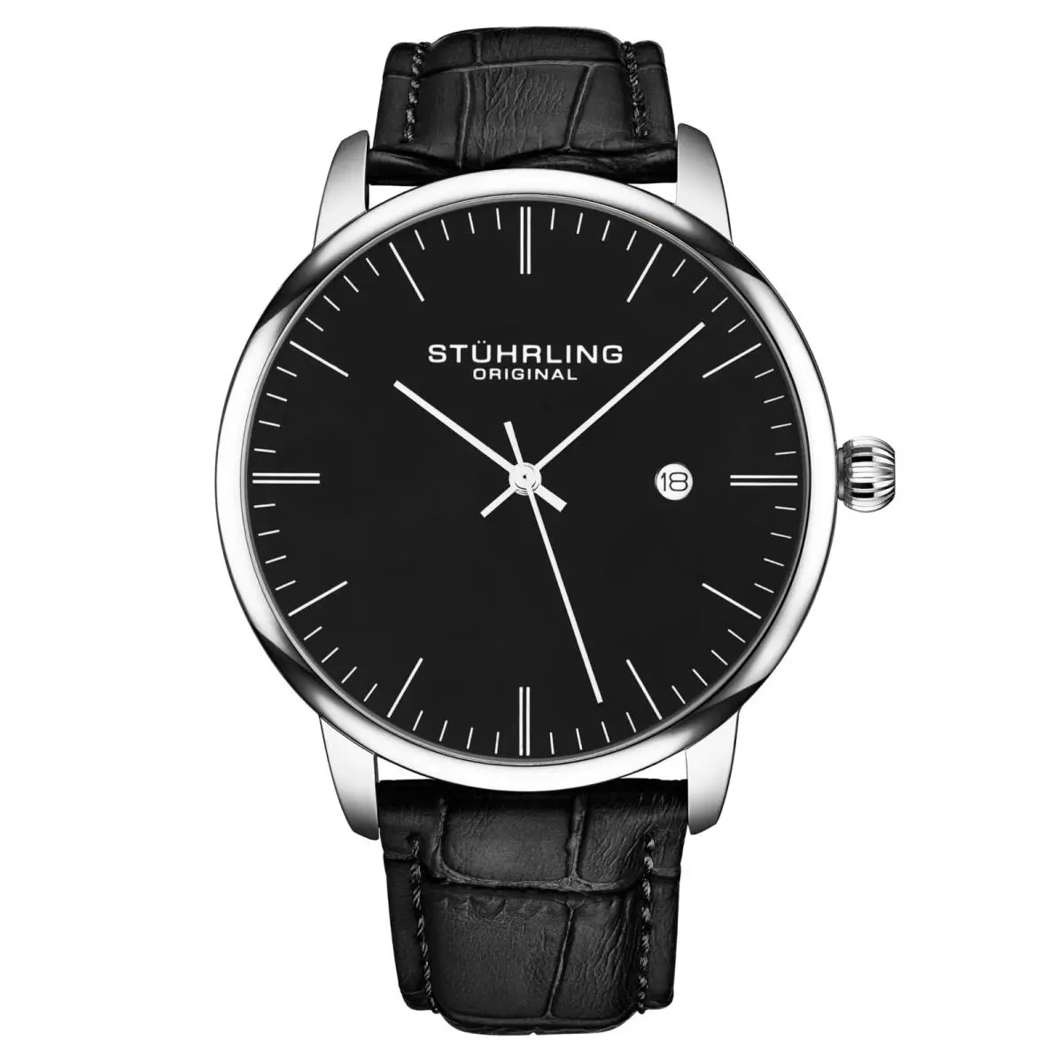 Stuhrling Original Men’s Watch Black Dial Dress 40mm Ultra Slim