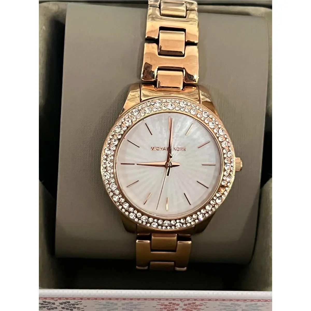MK4557 Liliane Three-hand Stainless Steel Watch by Michael Kors