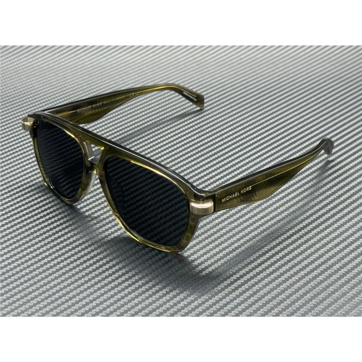 Michael Kors MK2277U 404087 Olive Horn Grey Women`s 56 mm Sunglasses