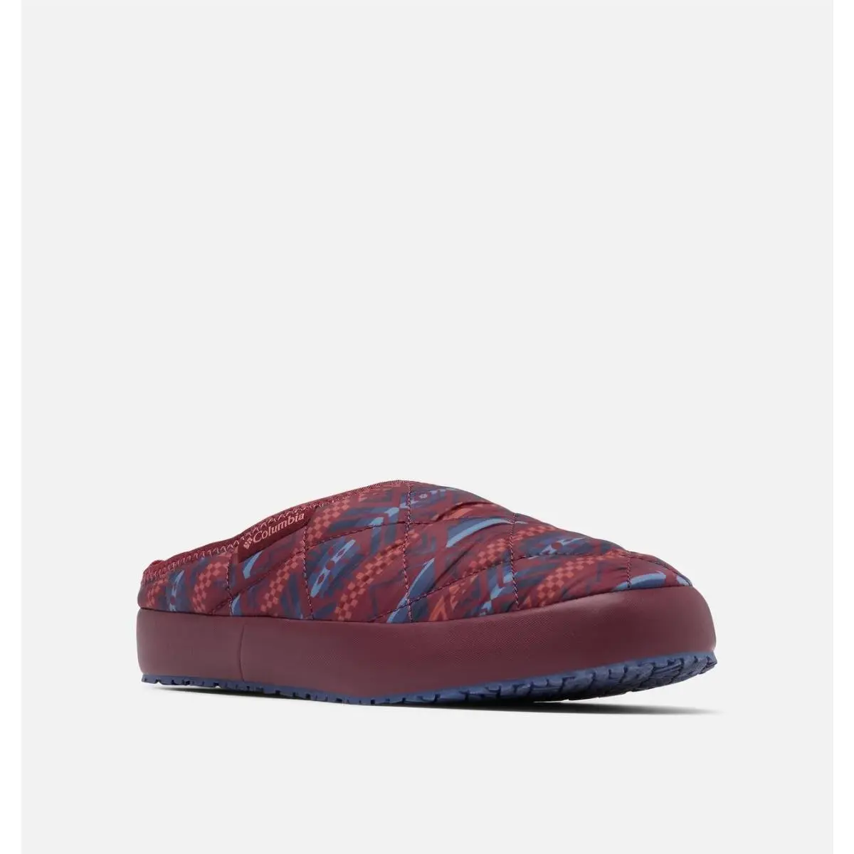 Columbia Omni-heat Lazy Bend Mule Women 10B Burgundy Quilted Camper Shoes LIQ780