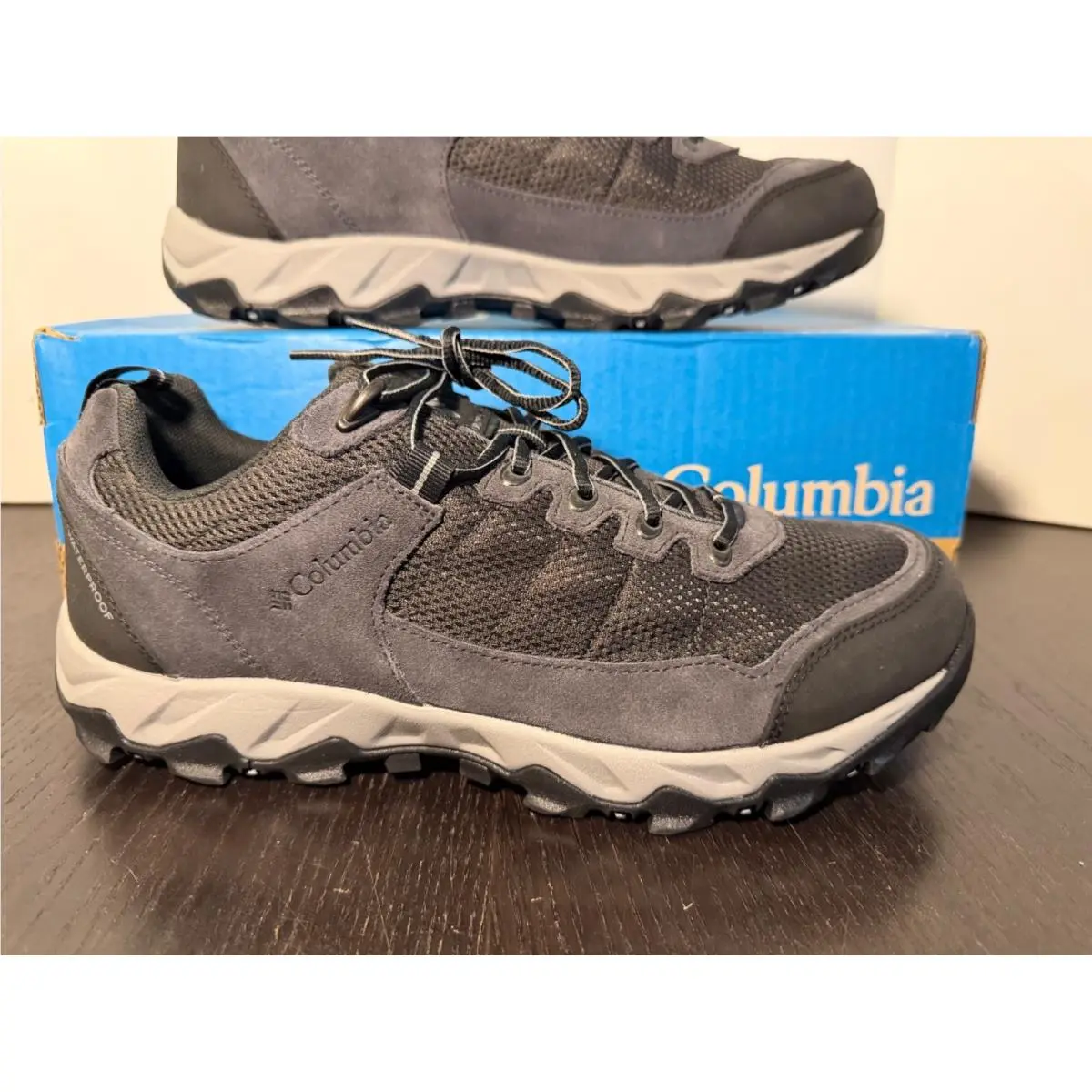 Columbia Valley Pointe Waterproof Hiking Shoes Shark/monument Mens 10.5W Wide