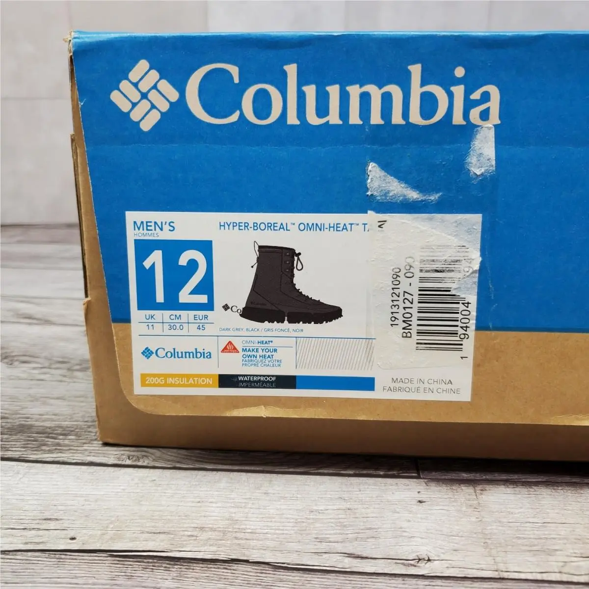 Columbia shoes - Columbia Hyper Boreal - Hyper Boreal - BM0127-090 - Gray 7