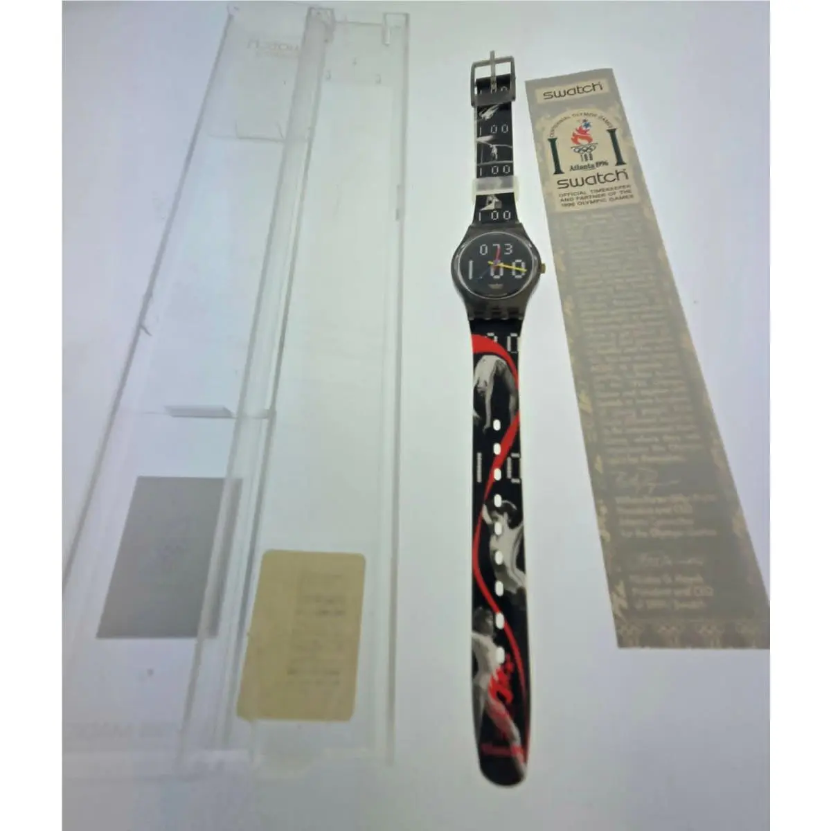 Swatch 1996 Atlanta Olympics Nadia Comaneci Collectors Watch LZ105