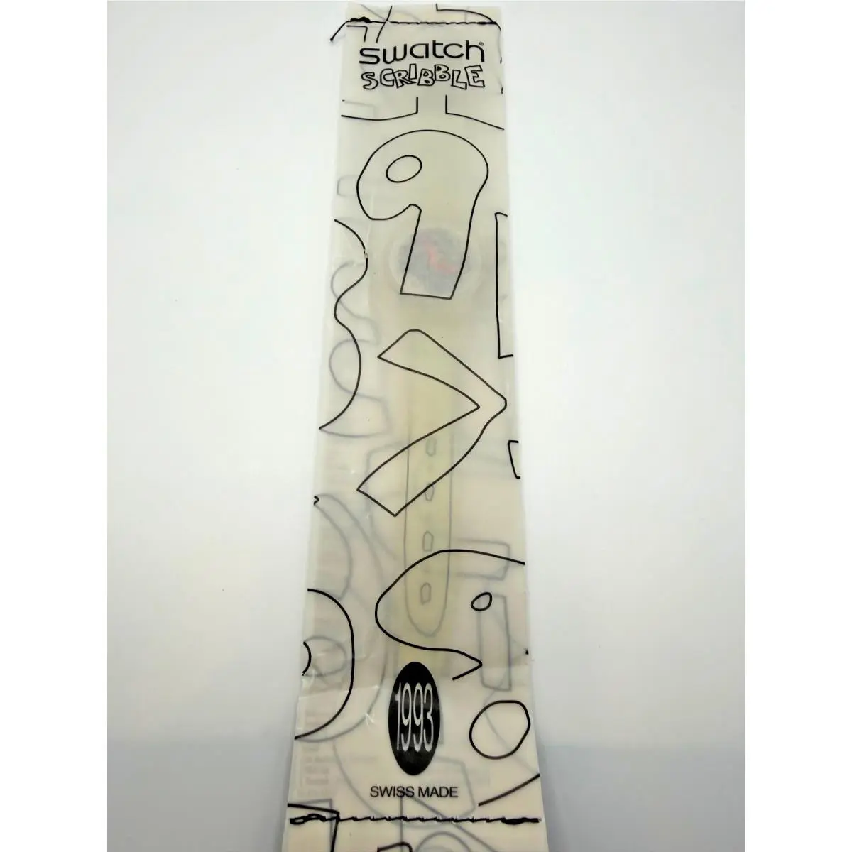 Watch Swatch - Scribble GZ 124 Collectors Swatch No. 3 1993 Coa - Bag