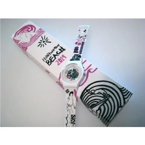 Sexy Thing Gents Swatch California Surfing w Art Sleeve by Jen Rim-nip