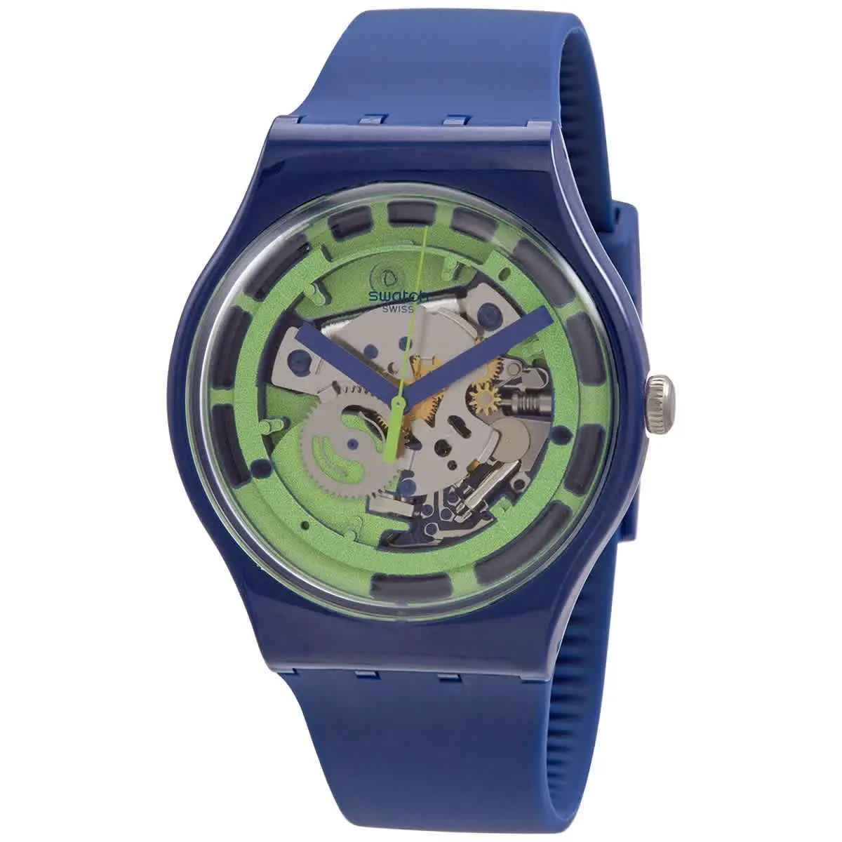 Swatch Monthly Drops Green Anatomy Quartz Men`s Watch SUON147