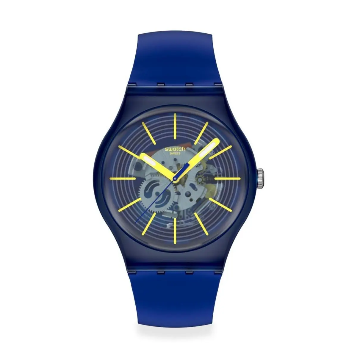 Gent Unisex Casual Watch Bio-sourced Blue Quartz Water by Swatch