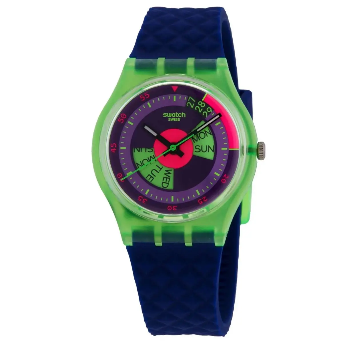 Neon Skychart Quartz Purple Dial Unisex Watch SO28G704 by Swatch