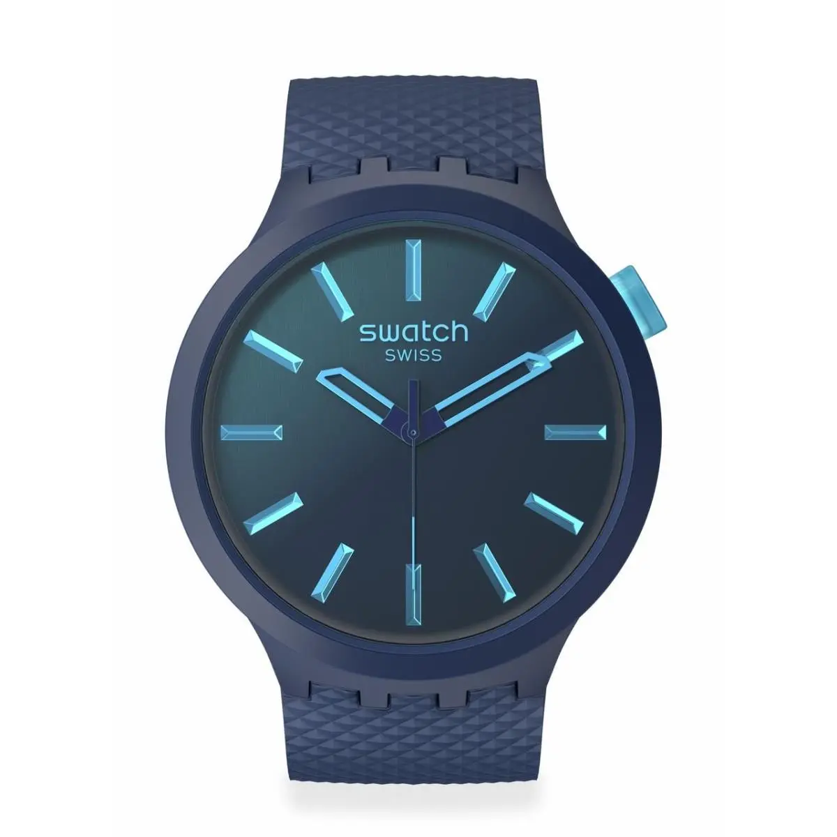 Big Bold Biosourced Lacquered Unisex Watch Casual Polymer Blue by Swatch