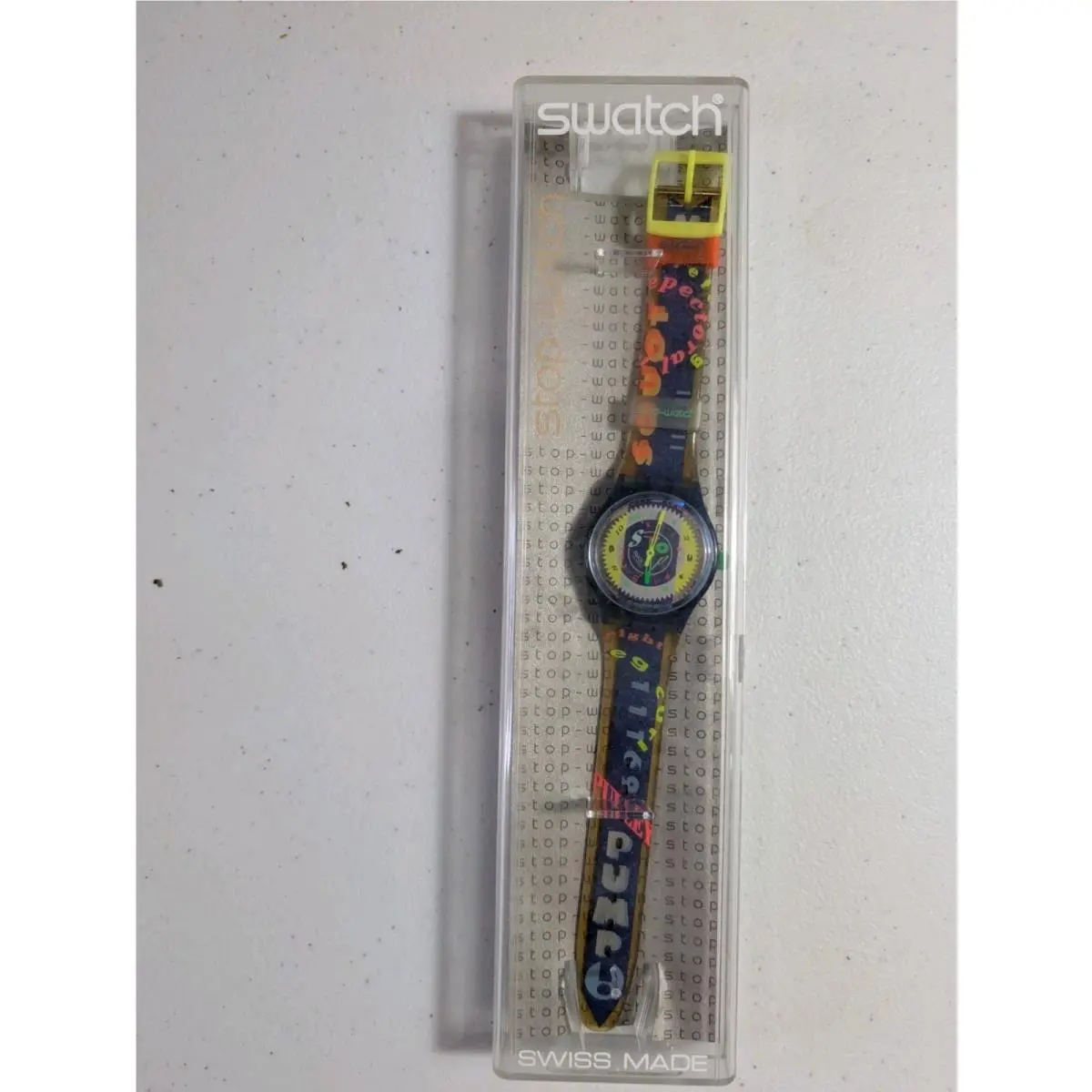 Swatch Stop Watch 1994 Time Cup SSN101 Vintage