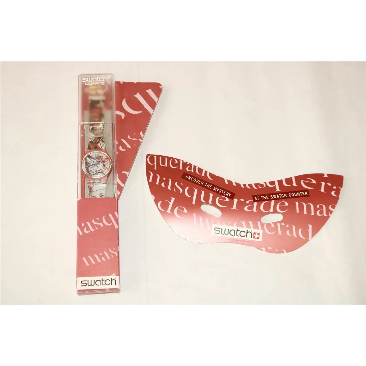Swatch Watch - Masquerade W/ Attached Fan Mask New/