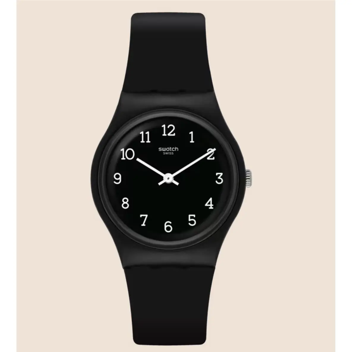 Swatch Blackway GB301 Black Dial Black Silicon Band