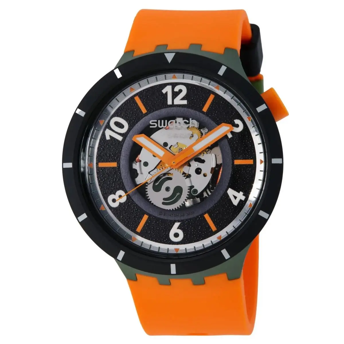 Swatch Power Of Nature Fall-iage Quartz Black Dial Men`s Watch SB03G107