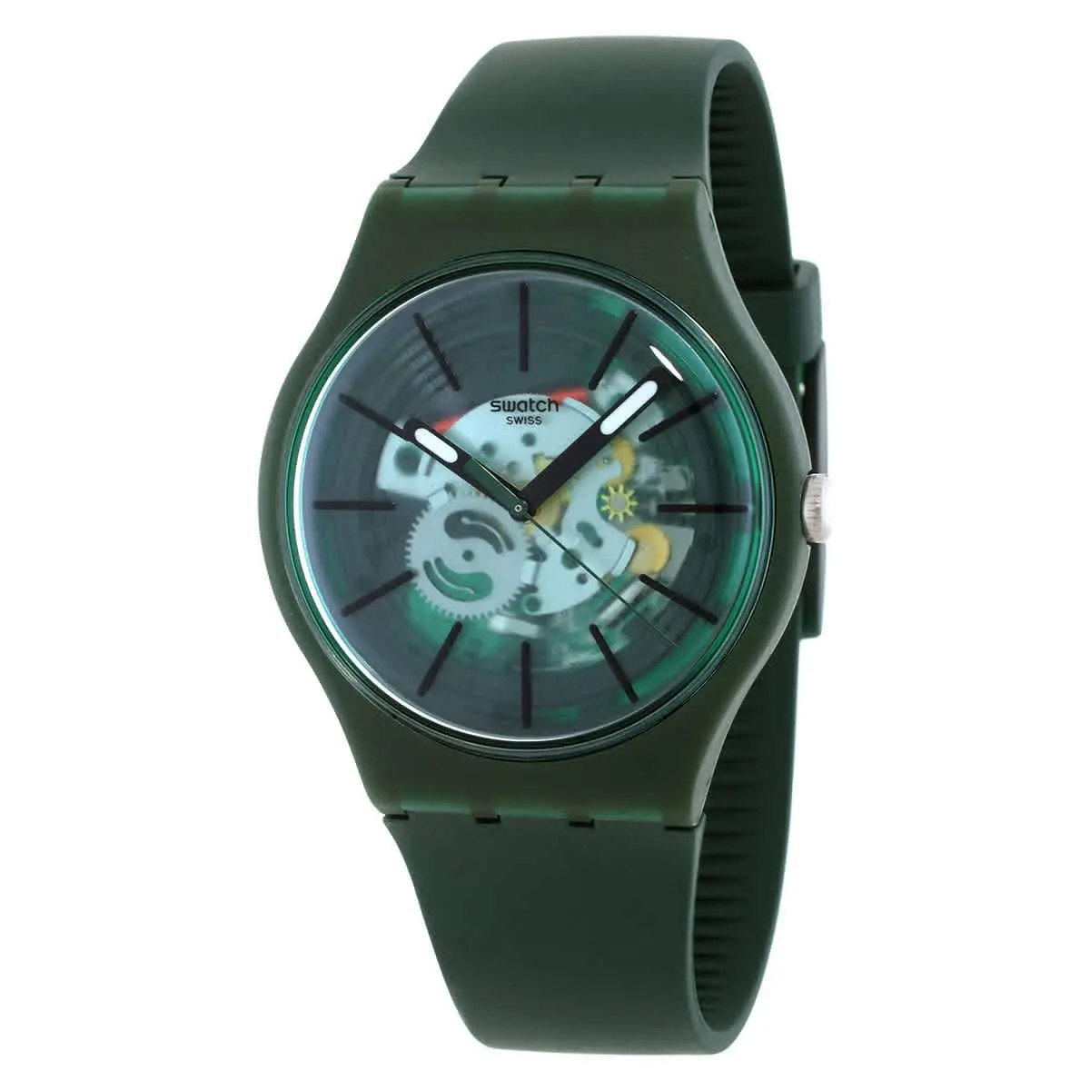 Swatch Revealed In The Forest Quartz Green Dial Unisex Watch SO29G111