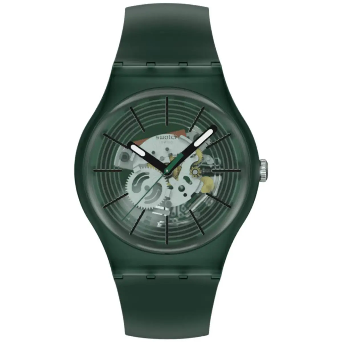 Swatch Unisex Watch Swatch Essentials Revealed In The Forest Strap SO29G111