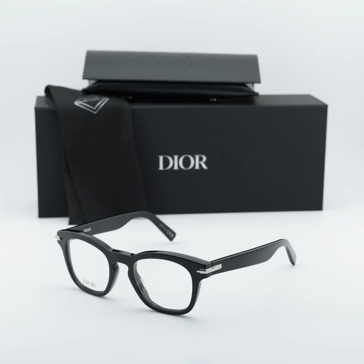Dior Diorblacksuito S21I 1000 Shiny Black 49mm Eyeglasses