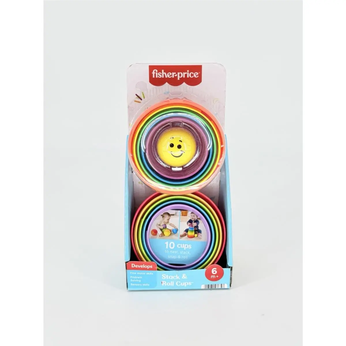 Fisher-price Stack Roll Cups 10 Piece Nesting Stacking Toy
