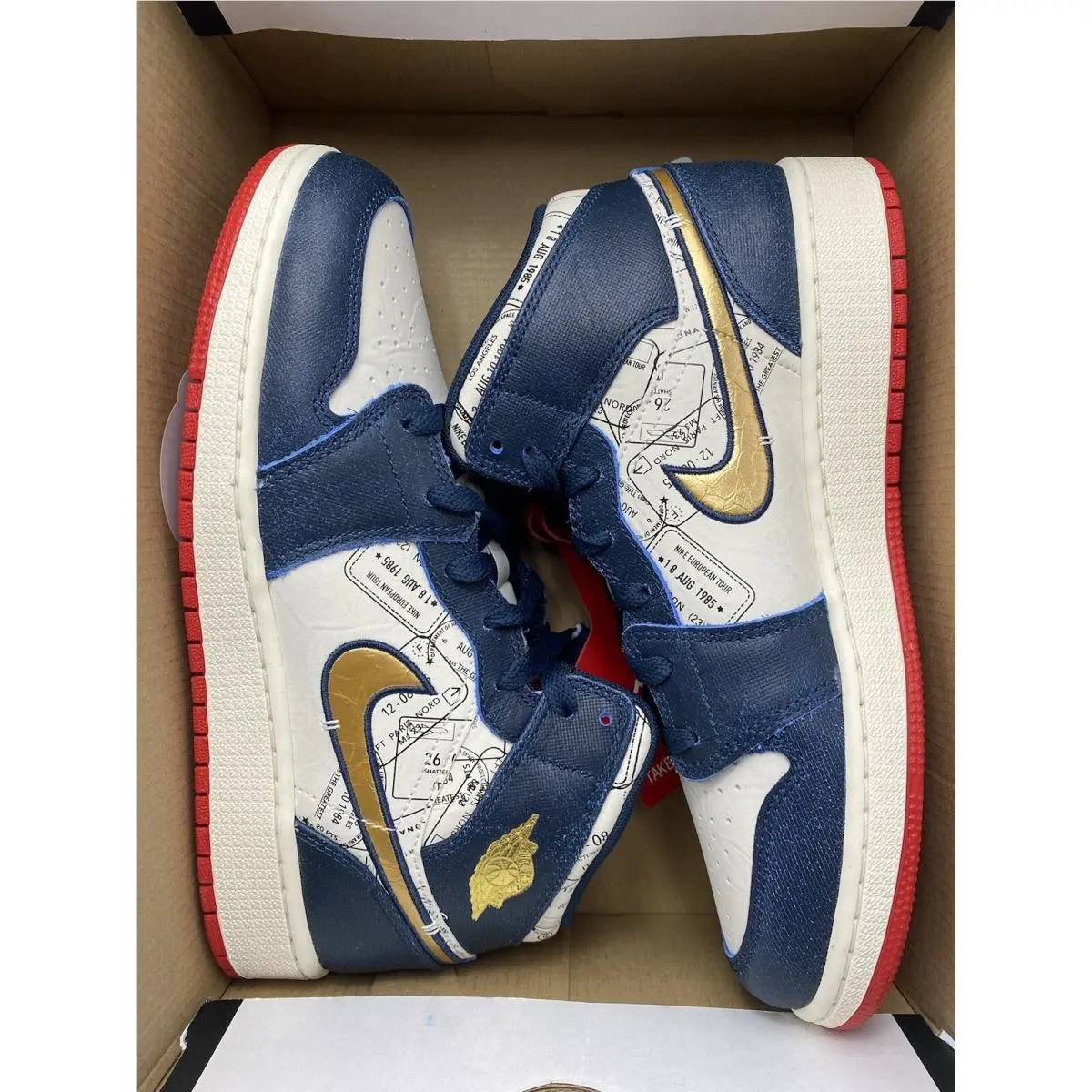 Nike shoes - Nike Air Jordan 1 - Air - FN1353 400 - Armory Navy/Metallic Gold (UPC: 196975541461) 5