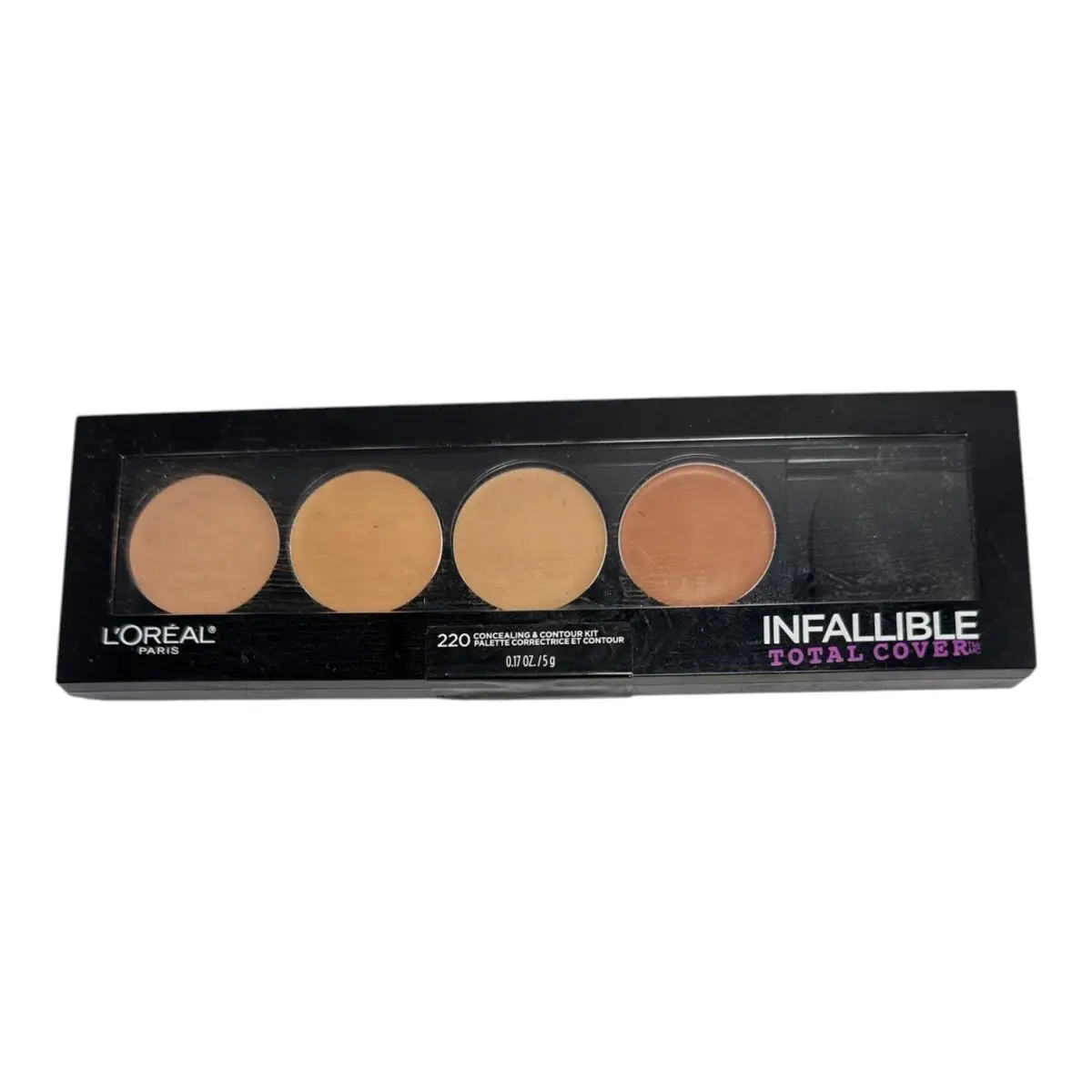L`oreal Infallible Total Cover Concealing Contour Kit 0.17oz/5g/220 by L'Oréal