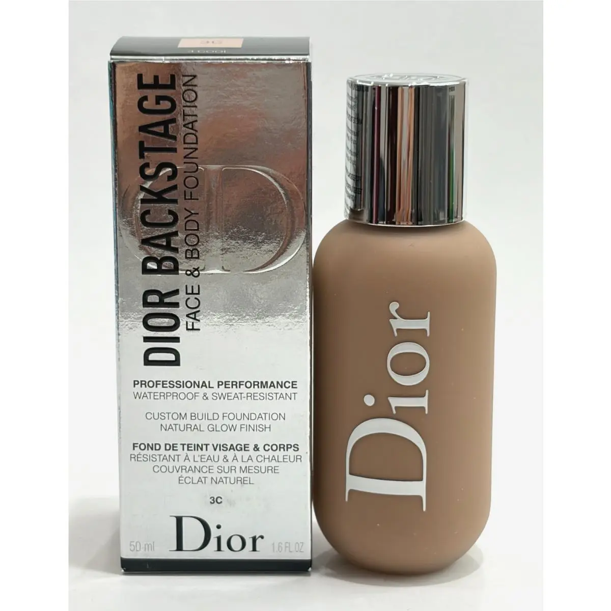 Dior Backstage Face Body Foundation 3C 3 Cool 1.6 fl oz / 50 ml