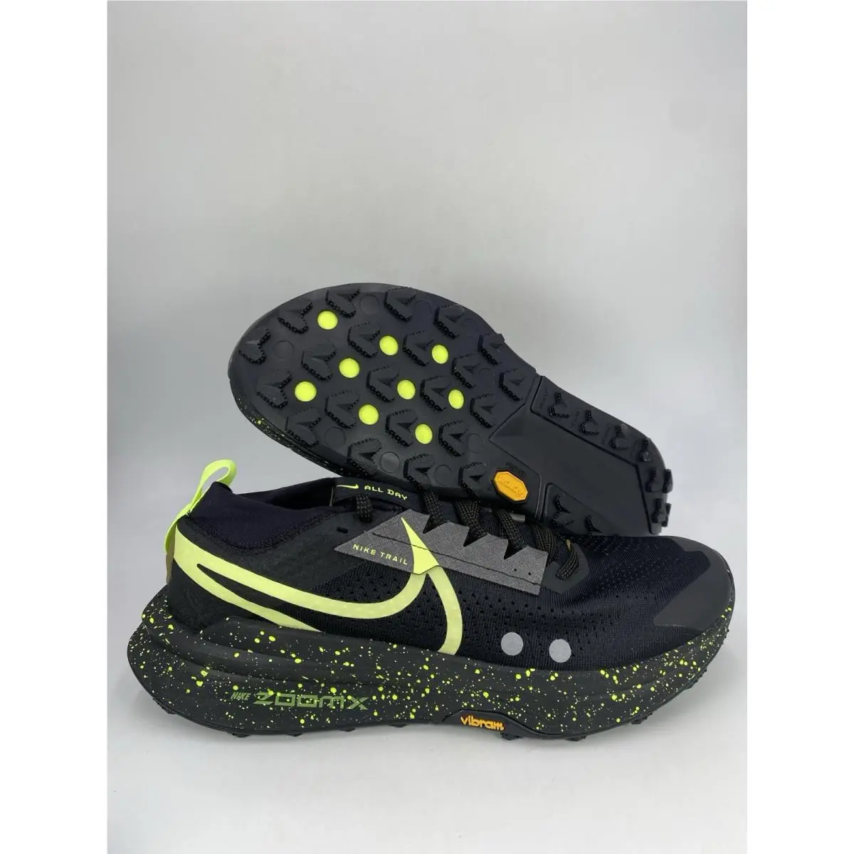 Nike Zoomx Zegma Trail 2 Black LT Lemon Twist Tattoo FD5190 012 Men`s Sz 13