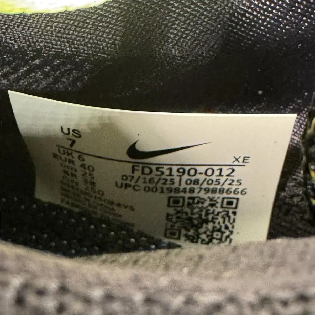 Nike shoes - Nike Zegama Trail - Zegama Trail - FD5190 012 - Black/LT Lemon Twist-Tattoo (UPC: 198488000756) 4