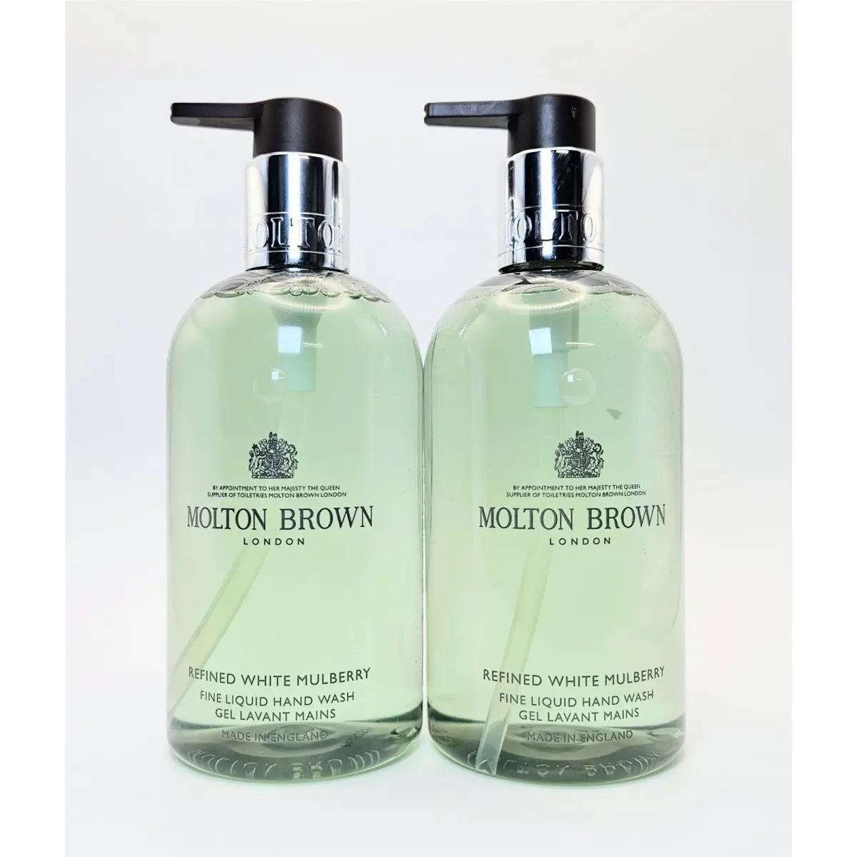 x2  Refined White Mulberry Fine Liquid Hand Wash Gel 10oz Each by Molton Brown