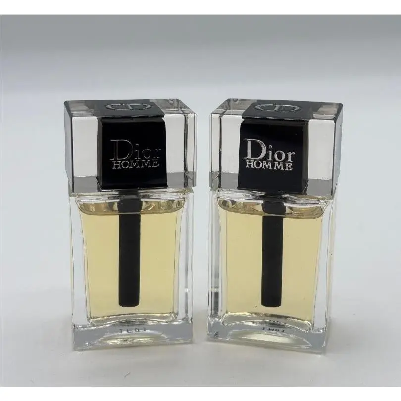 2x Dior Homme Miniature 10 ml Eau De Toilette Splash 0.34 Fl. oz