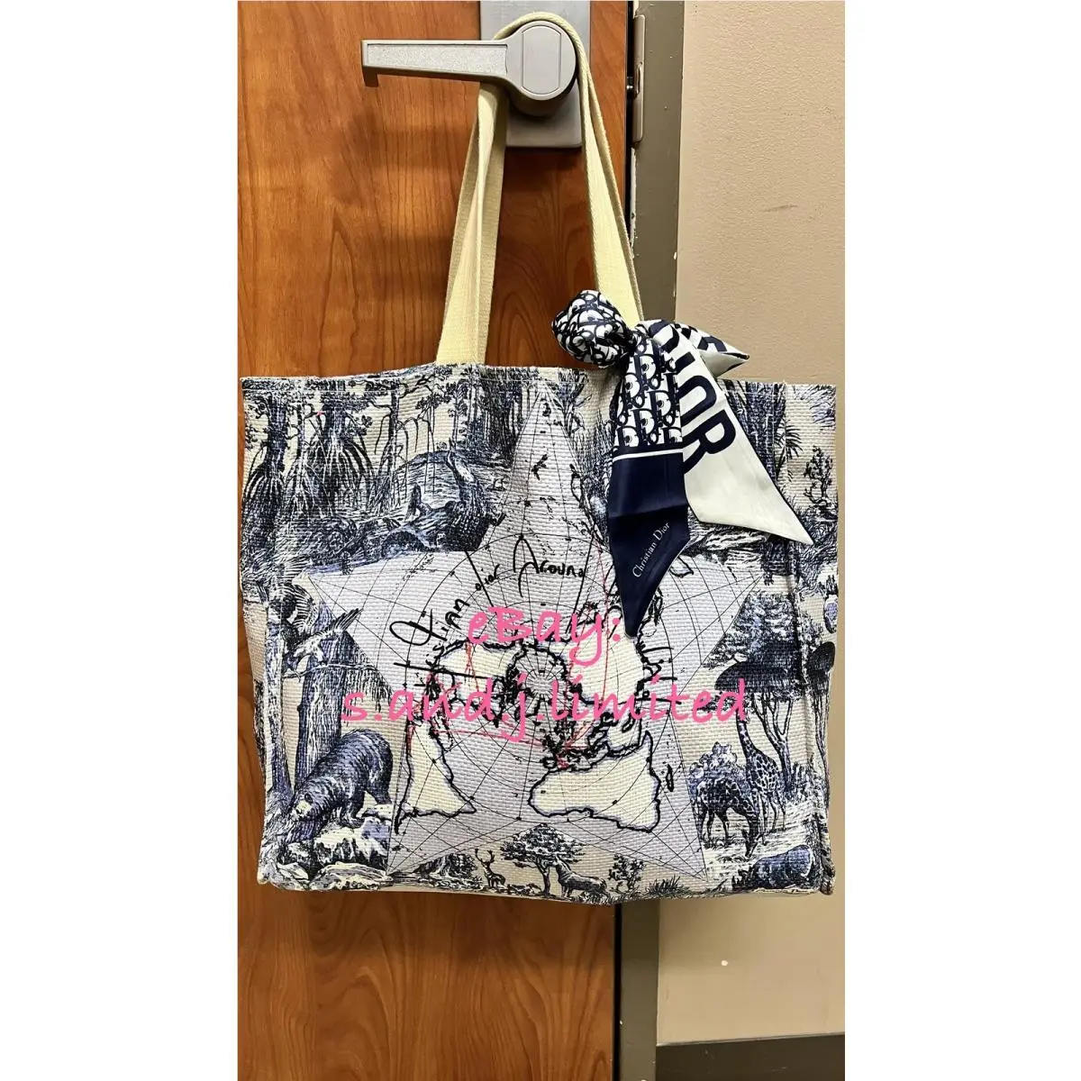 Dior Beauty Vip Gift Gwp Large Makeup Tote Bag Twilly Not Included
