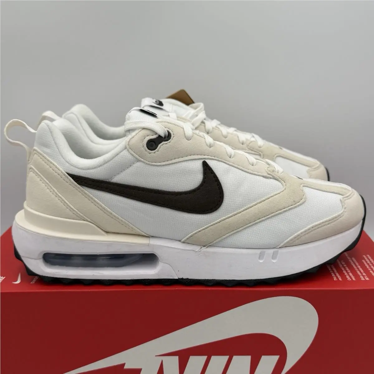 Nike Air Max Dawn White /baroque Brown DC4068-102 Women`s Size 9 Sneakers