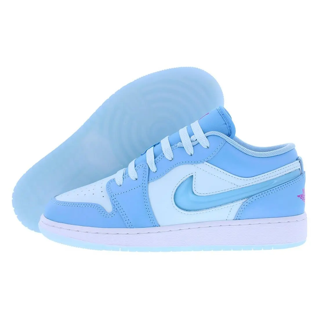 Nike Air Jordan 1 Low SE GS Boys Shoes Size 6.5 Color: Aquarius Blue/aquarius