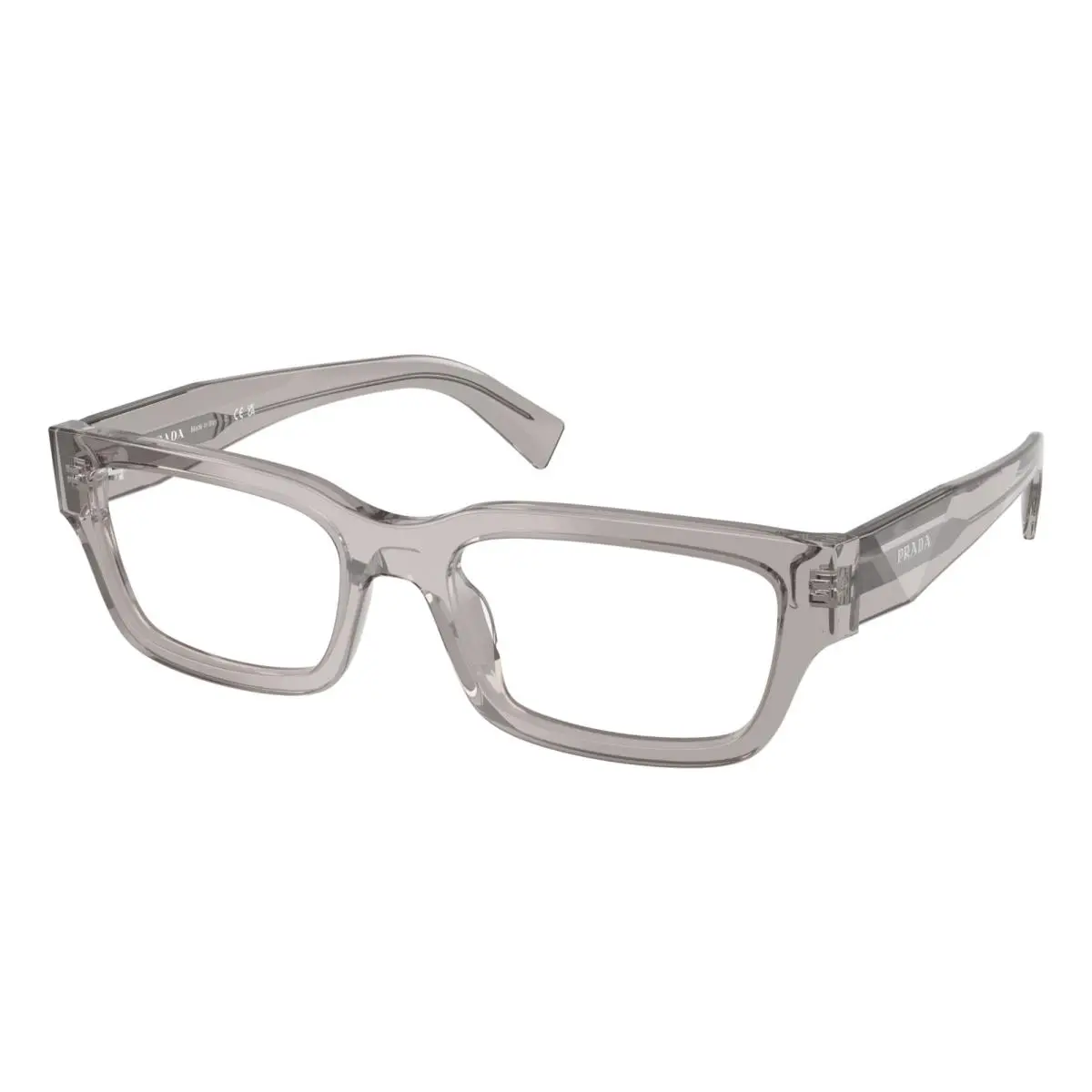 Prada Eyeglasses Vpr C02 2AU-1O1 54-19 145 Grey Crystal Hematite Frames