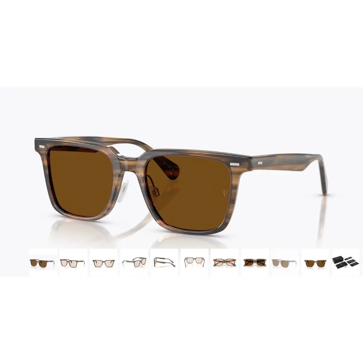 Oliver Peoples Mr. Federer II Sunglasses Brown Photochromic OV5592S 52mm W/pouch