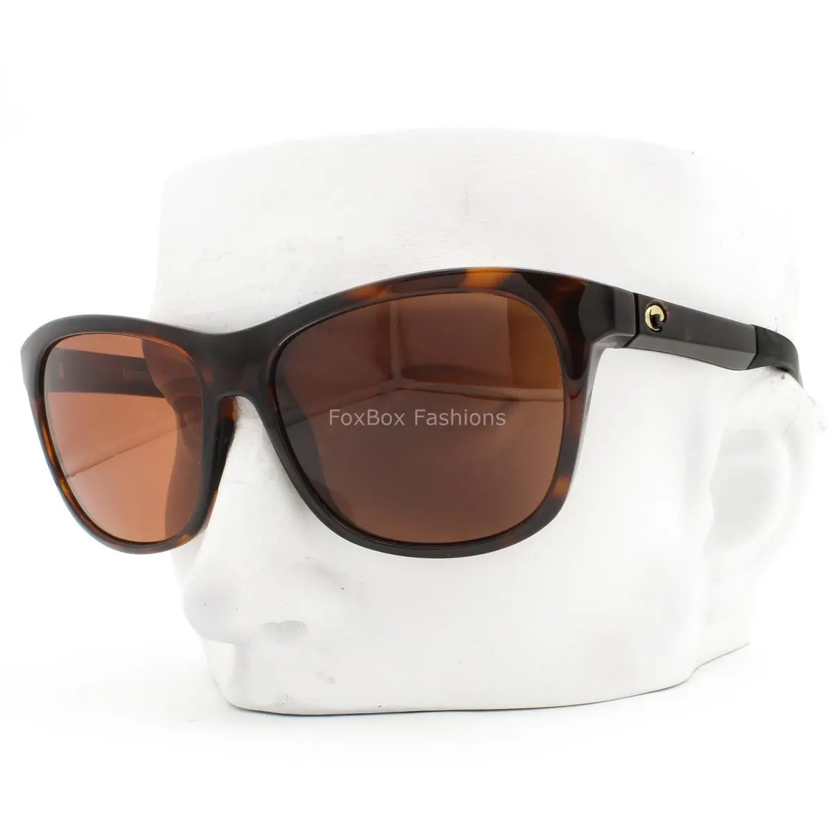 Costa Del Mar Vela Sunglasses Shiny Tortoise Brown Copper 580P Plastic with Case