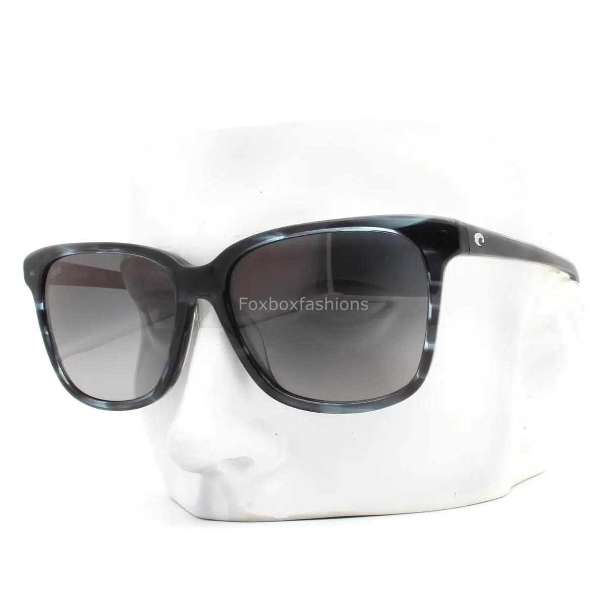 Costa Del Mar May Sunglasses Crystal Blue Gray Mix Polarized Glass 580G W/case