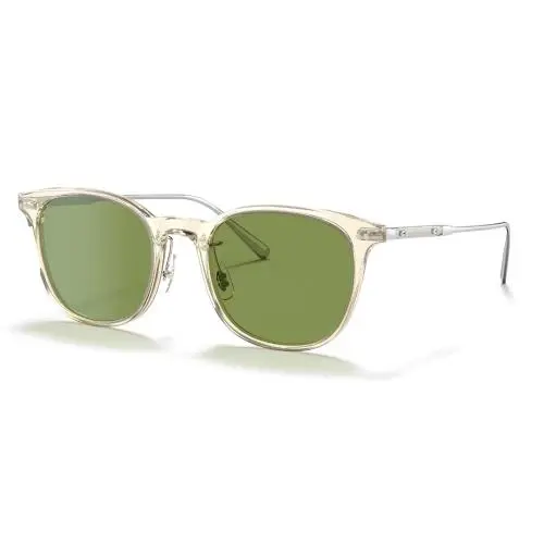 OV5482S 109452 Gerardo Sunglasses Buff Frame Green C 51mm Lens by Oliver Peoples