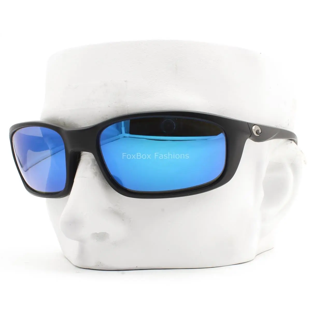 Costa Del Mar Brine II Sunglasses Matte Black Polarized Blue Glass 580G W/case