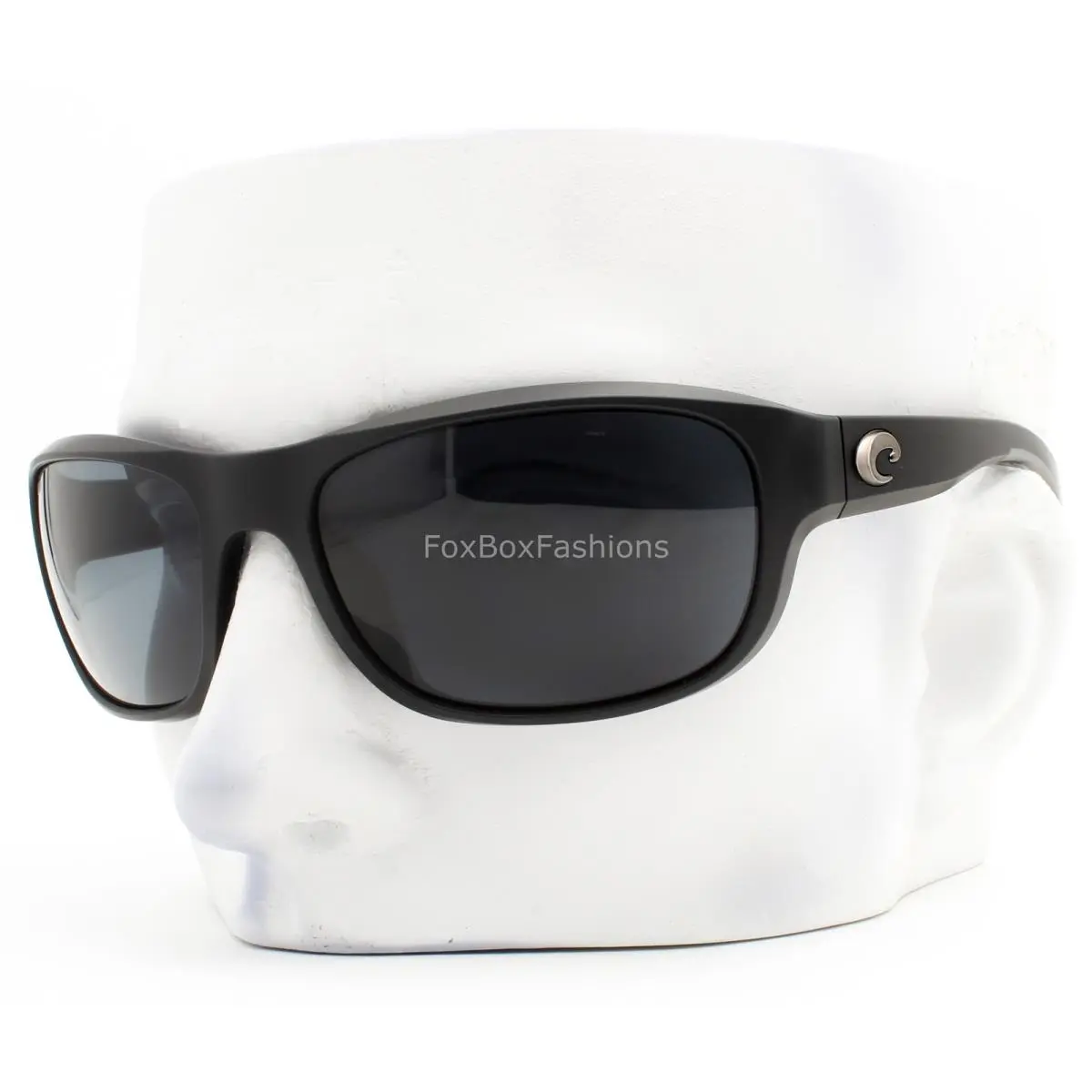 Costa Del Mar Clipperton Sunglasses Matte Black Polarized Plastic 580P with Case