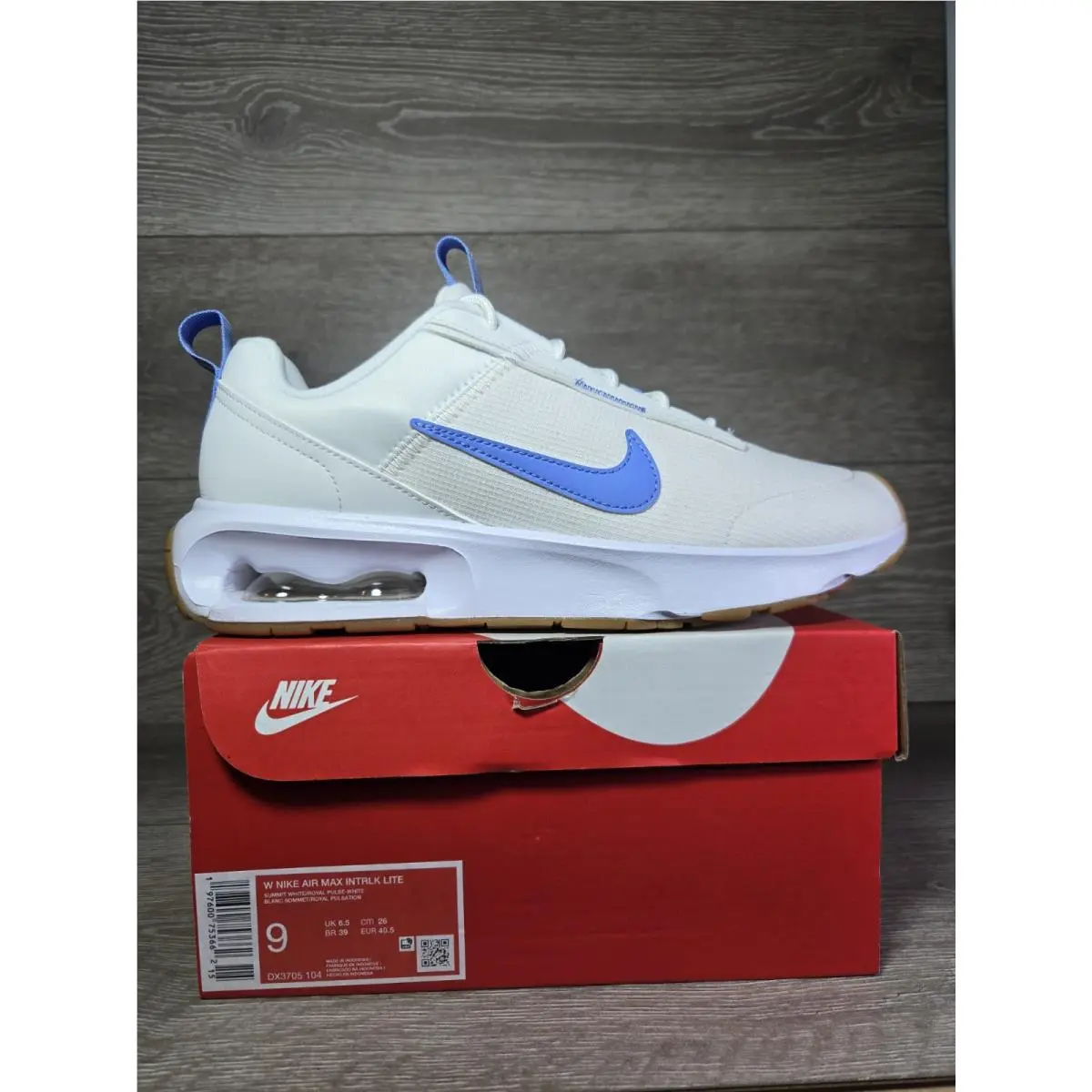 Air Max Intrlk Lite Summit White/royal Shoes Womens Size 9 DX3705-104 by Nike