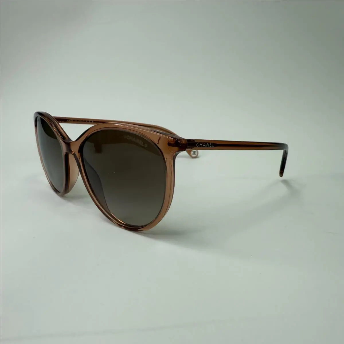 Chanel CH 5448 1651/S5 54 Light Brown W/brown Gradient Lenses