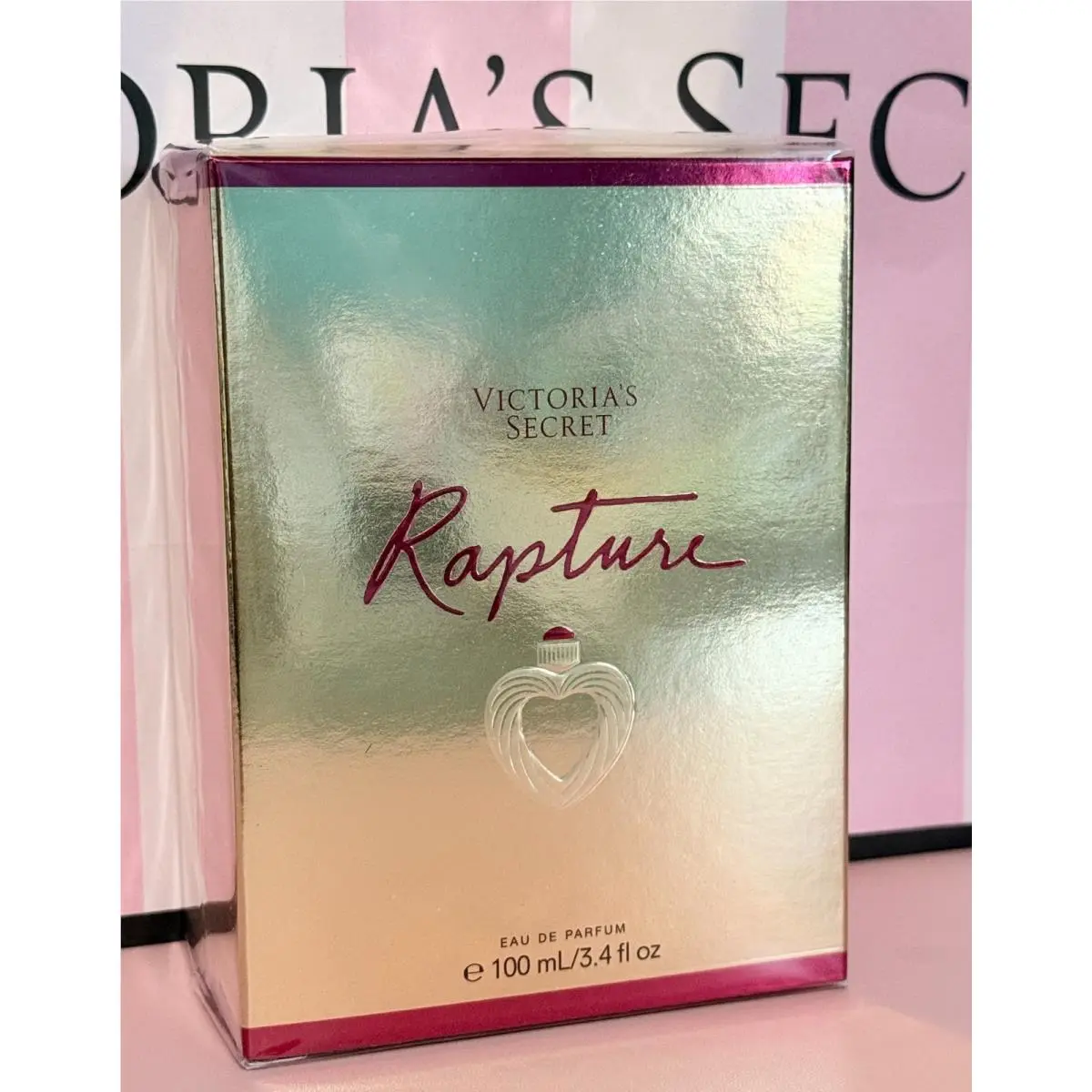 Victoria`s Secret Rapture Perfume Eau De Parfum 3.4 fl oz Box Big Bottle